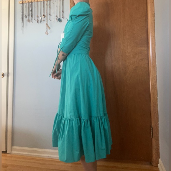 Blue Calico/Western Style Dress - Picture 2 of 5